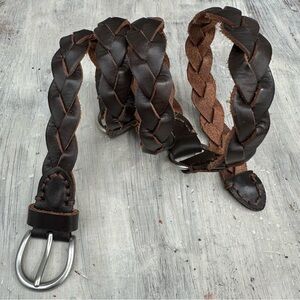 Braided Leather Belt 40”- 45”